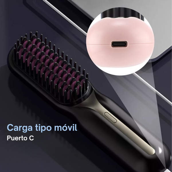 Cepillo Alisador Portátil inalámbrico