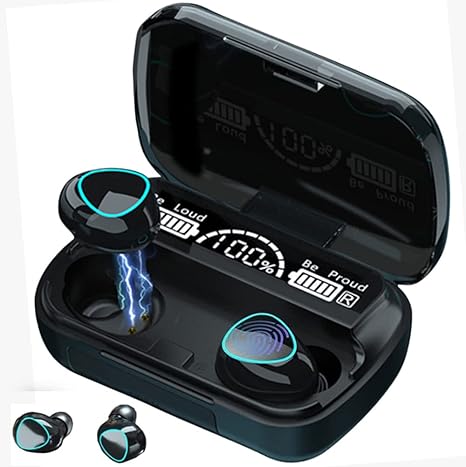 Auriculares Inalámbricos M10 – Batería de Larga Duración, Cancelación de Ruido, Diseño Ergonómico y Resistencia al Agua